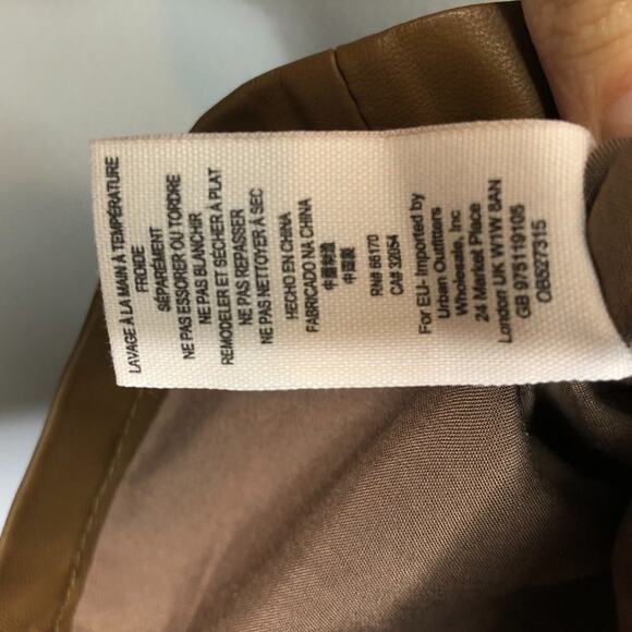 Free People Oh Snap Vegan Leather Button Front 6 - Picture 10 of 10